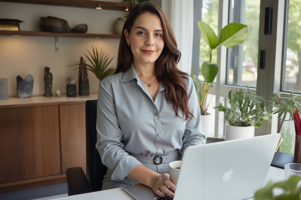 Keisy Pérez trabajando - Social Media Pro Academy